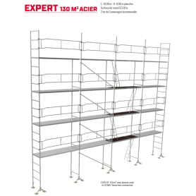 Echafaudage fixe maçon M49 EXPERT 130m² structure seule