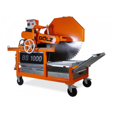 GOLZ BS1000 - Scie de Maçon sur table Triphasée 400V + Disque BS30 Ø1000 inclus