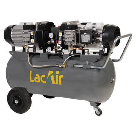 LACME MAXAIR 40/100 - Compresseur d'air électrique mobile sans huile 100 litres 230V - 40m³/h