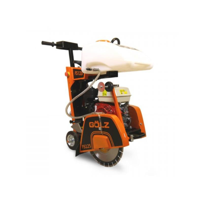 GOLZ FS125 - Scie à sol thermique moteur HONDA ou KOHLER + Disque Ø350 inclus