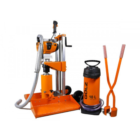 GOLZ KB150B CITY - Pack Carotteuse Routière Thermique STIHL 2T Ø200 sur Bâti inclinable + Couronne offerte