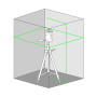 Niveau laser vert METRICA FLASH GREEN 360 Projection sur plan horizontal sur 360° plus un plan vertical à 90°