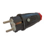 RISE CAOUTCHOUC MALE 2P+T 16A/250V IP¨54 - coté