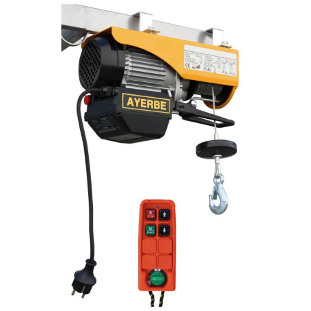 AYERBE AY 400/800 - Palan électrique 230V avec télécommande sans fil 25 mètres