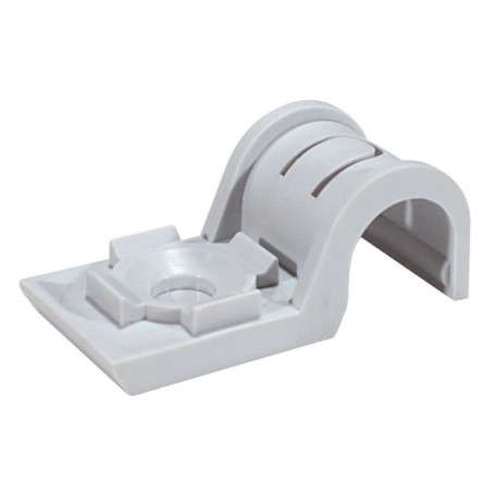 Clips plastique pour tube - blanc - Ø 40 mm