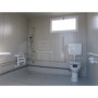 Sanitaire PMR raccordable neuf avec WC , Douche et Lavabo PMR - vue de l'intérieure