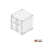 container de stockage 6 pieds plan dessin 3D