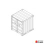 container de stockage 6 pieds plan dessin 3D