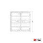 container de stockage 8 pieds plan façade 1