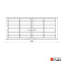 container de stockage 20 pieds open side plan façade 1