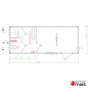 Bungalow Neuf 6M avec 2 Pièces pour WC, Douche et Lave-Mains SD2 - Série Standard - plan 3