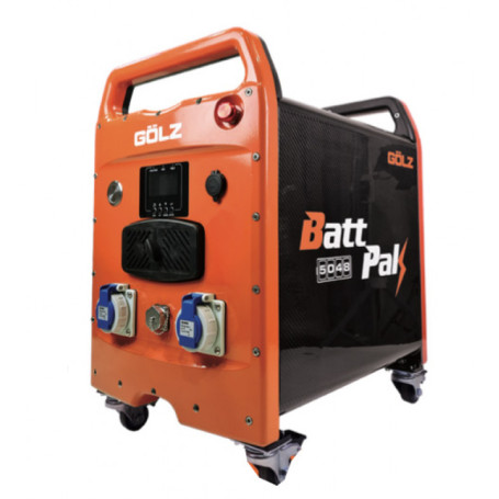 GOLZ BattPak 5048 - Batterie 5KW mobile Spéciale chantier avec Chariot