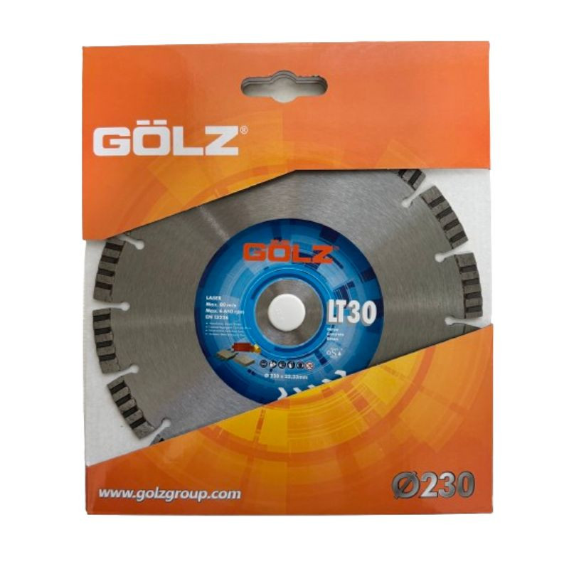 GOLZ LT30 - Disque Diamant Béton Gamme Standard - diamètre 230