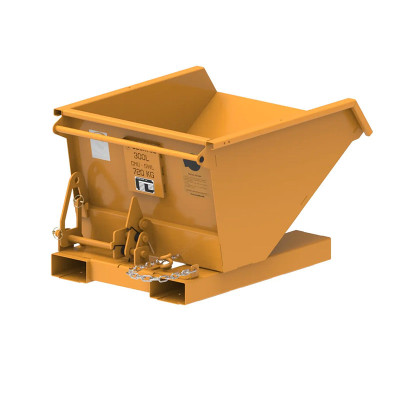 SECATOL BAB FU V3 - Benne Auto-Basculante à Foureaux Uniprises - 300l peinte