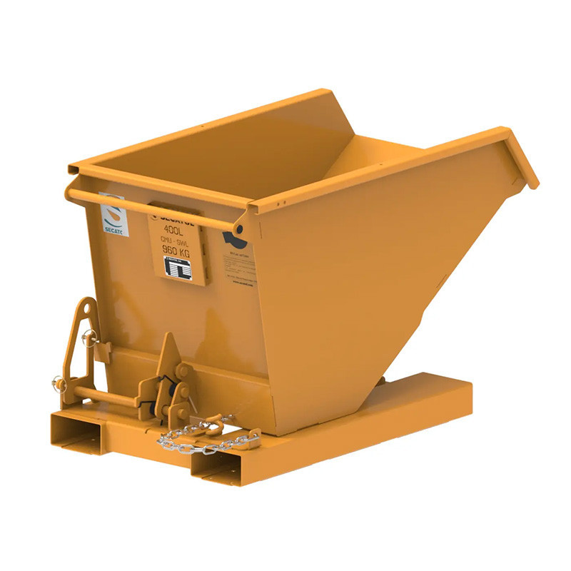 SECATOL BAB FU V3 - Benne Auto-Basculante à Foureaux Uniprises - 400l peinte