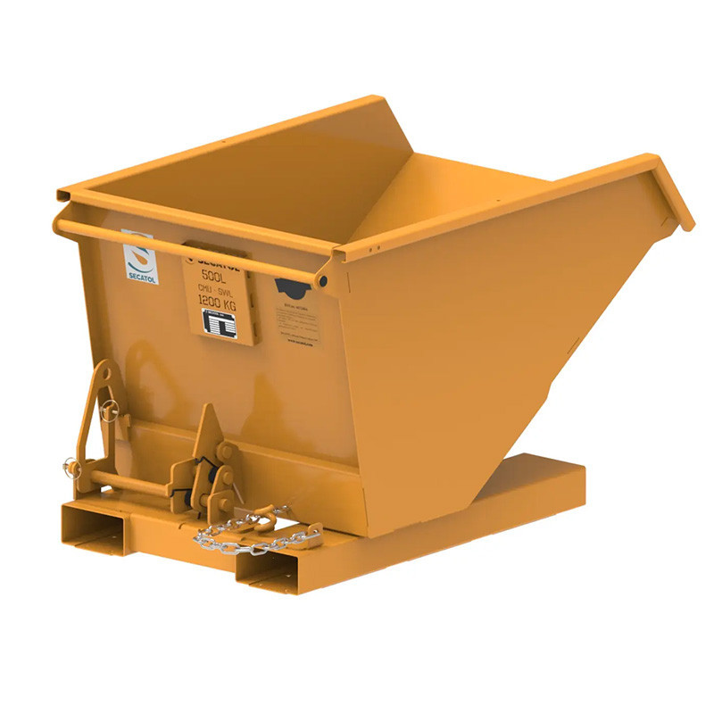 SECATOL BAB FU V3 - Benne Auto-Basculante à Foureaux Uniprises - 500l peinte