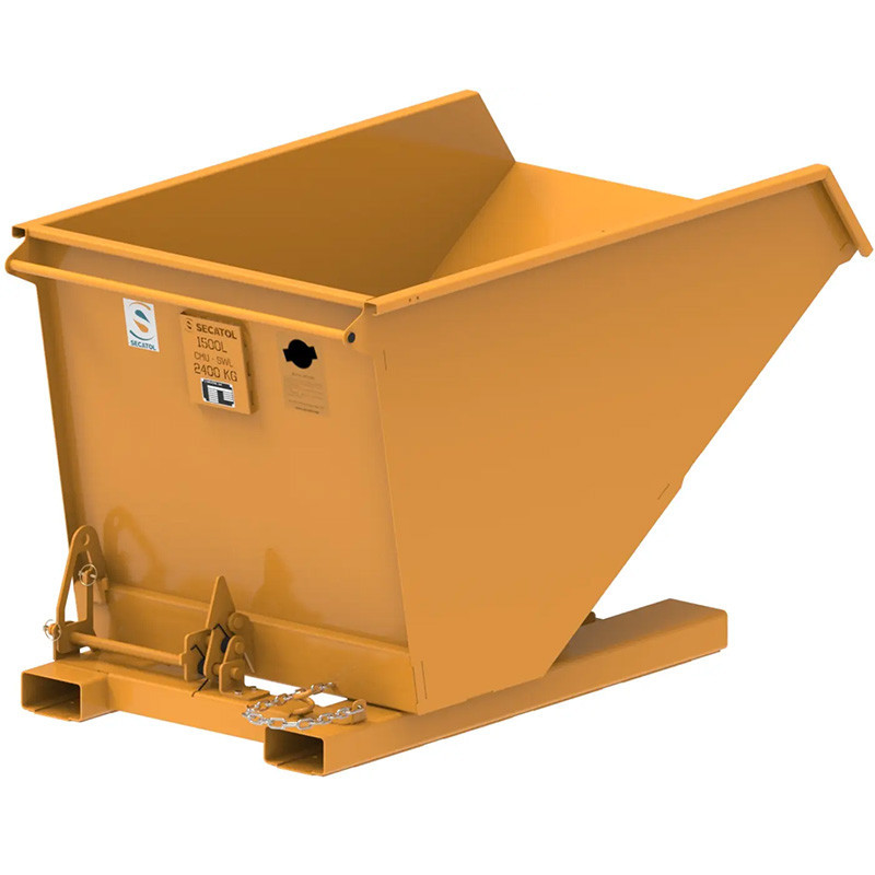 SECATOL BAB FU V3 - Benne Auto-Basculante à Foureaux Uniprises - 1500l peinte