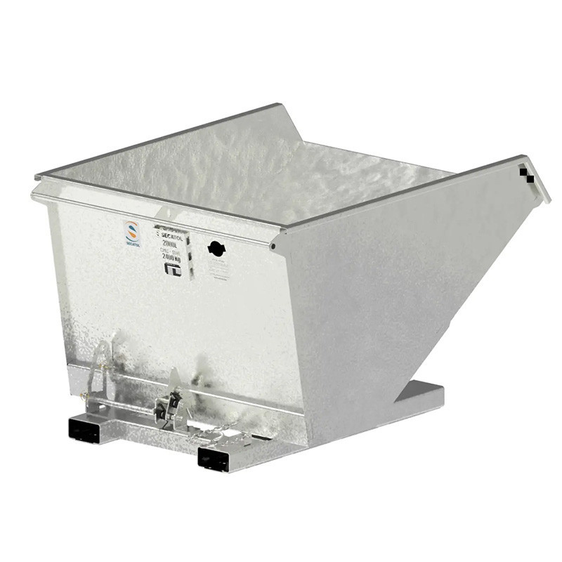 SECATOL BAB FU V3 - Benne Auto-Basculante à Foureaux Uniprises - 2000l galvanisée