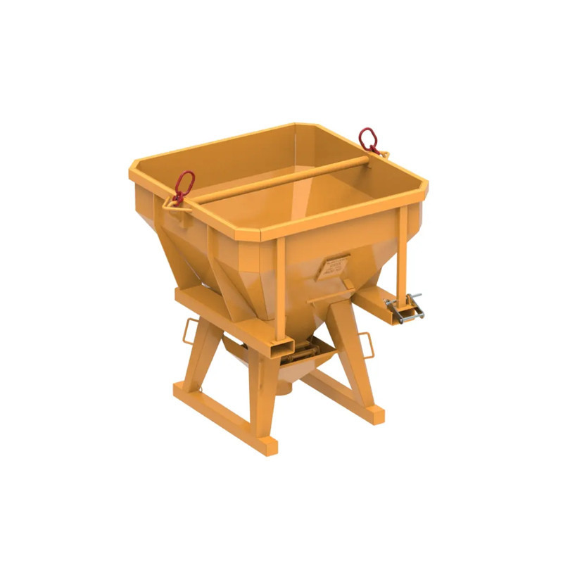 SECATOL - Benne à Béton à tuyau droite TI PF FU - 1500L