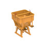 SECATOL - Benne à Béton à tuyau droite TI PF FU - 2000L