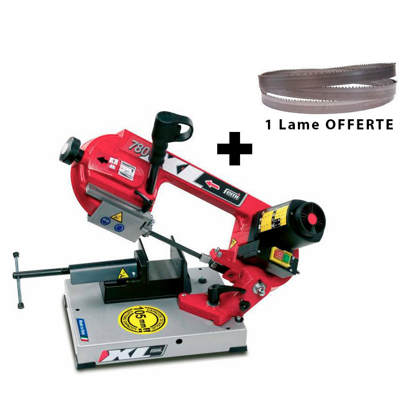 FEMI 780XL - Scie à Ruban à Métaux Portative 230V + 1 Ruban OFFERT
