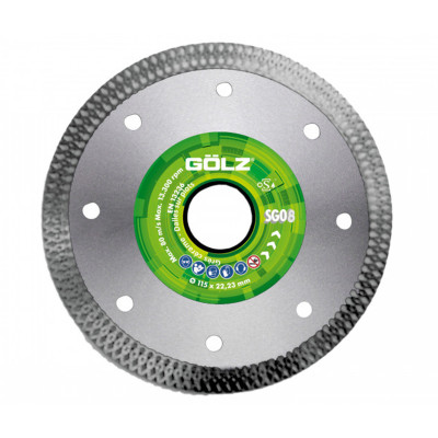GOLZ SG08 - Disque Diamant 350mm - Grès cérame Prémium Plus