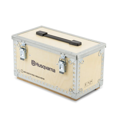 HUSQVARNA CBX - Caisse de transport en bois pour 2 batteries et 1 chargeur