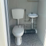 Bloc sanitaire préfabriqué de chantier - 2 WC, 2 lave-mains (neuf)