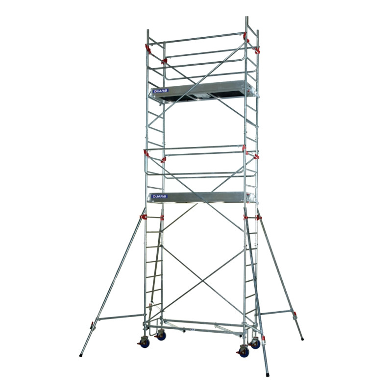 DUARIB ROLLSTAR - ECHAFAUDAGE ROULANT EN ACIER - LONG. 2M05 - GC MONOBLOC