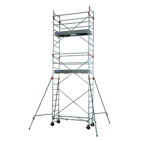DUARIB ROLLSTAR - ECHAFAUDAGE ROULANT EN ACIER - LONG. 2M05 - GC MONOBLOC