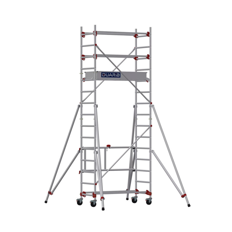 DUARIB ALU - ECHAFAUDAGE ROULANT EN ALUMINIUM - LONG. 1M35 - GC LISSES - base pliante