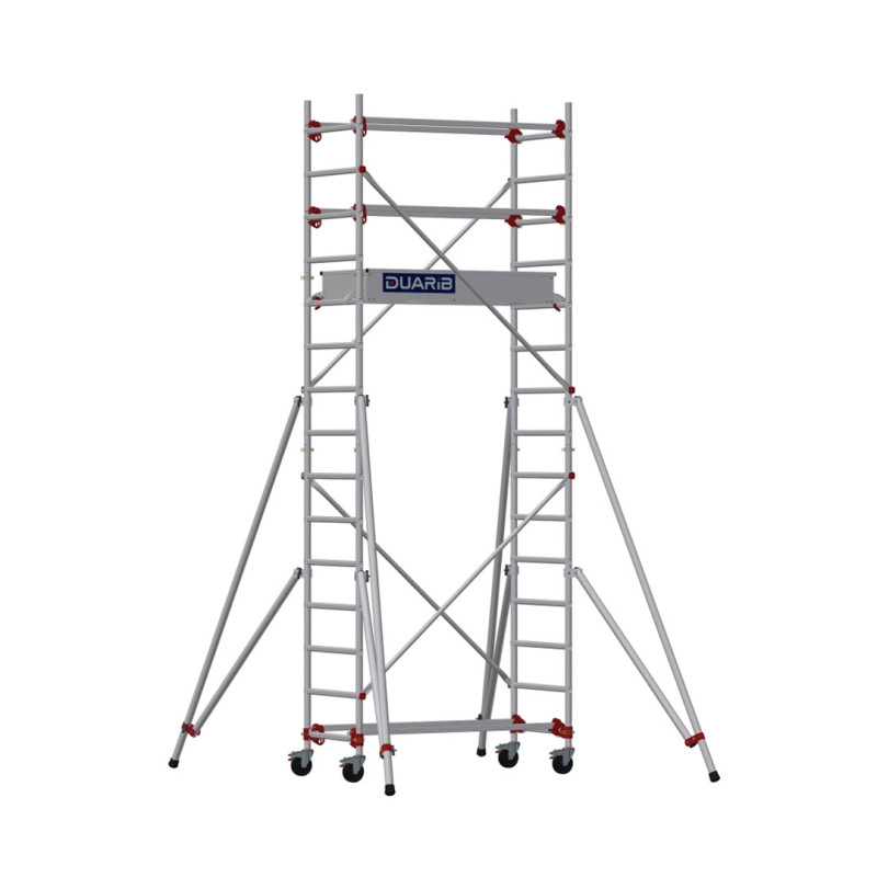 DUARIB ALU - ECHAFAUDAGE ROULANT EN ALUMINIUM - LONG. 1M35 - GC LISSES - base standard