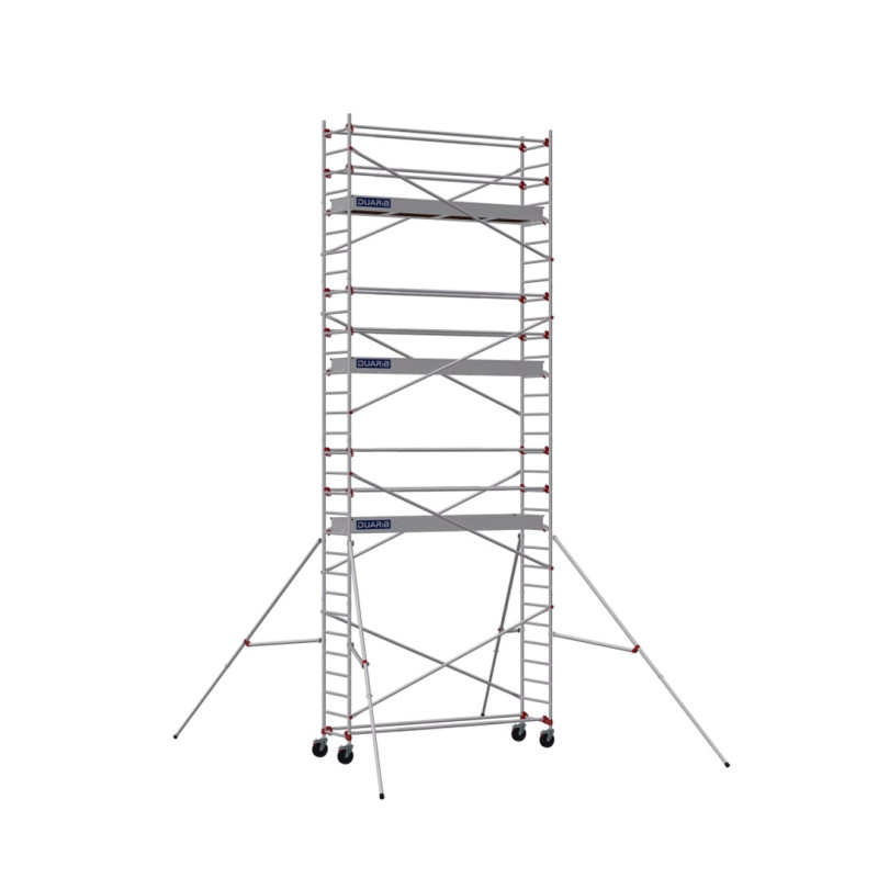 DUARIB ALU - ECHAFAUDAGE ROULANT EN ALUMINIUM - LONG. 3M00 - BASE STD