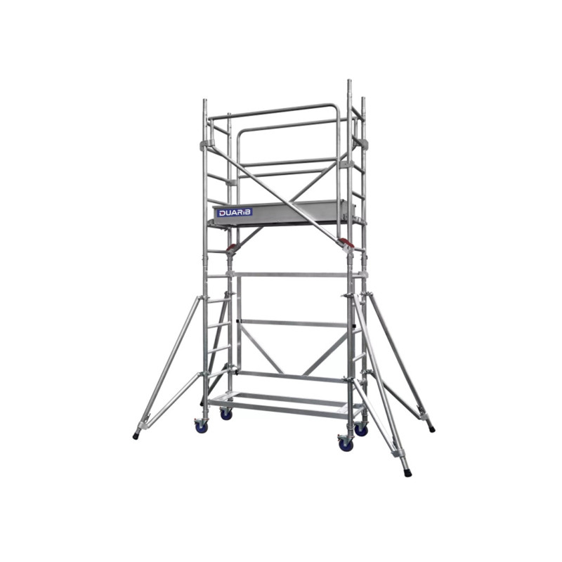 DUARIB DOCKER MINI - ECHAFAUDAGE ROULANT EN ALUMINIUM- LONG. 1M44 - GC MONOBLOC