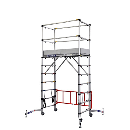 DUARIB TELETOWER 2 - ECHAFAUDAGE ROULANT EN ALU TELESCOPIQUE- LONG. 1M50 - HP MAX 2M00