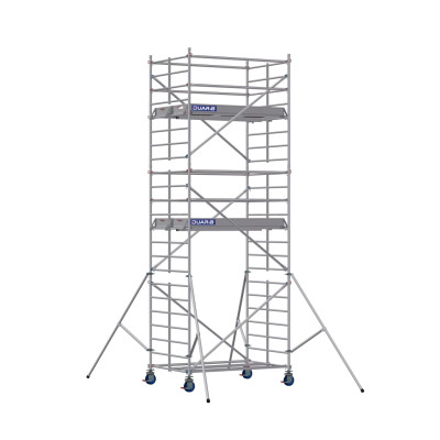 DUARIB DOCKER 150 - Echafaudage Roulant En Aluminum - LONG. 2M05 - LARG. 0M85 - Gc Lisses