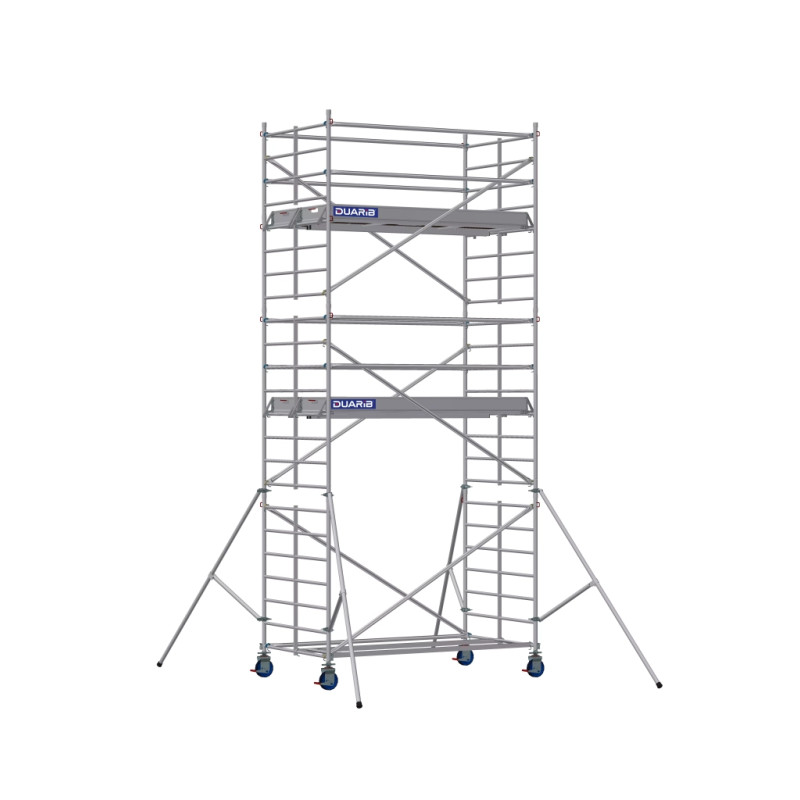DUARIB DOCKER 150 - Echafaudage Roulant En Aluminium - LONG. 2M54 - LARG. 0M85 - Gc Lisses
