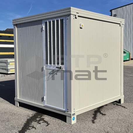 Bloc sanitaire préfabriqué de chantier - WC, lavabo double et douche  (neuf)