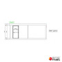 Ensemble de quatre bungalows 6M – plan 2