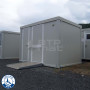 Bloc Sanitaire PMR neuf avec WC PMR, Lavabo PMR, WC standard et Lave-mains - droit - portes fermés
