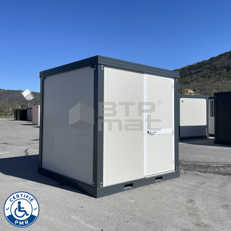 Bloc Sanitaire PMR neuf avec WC PMR et Lavabo PMR - gauche