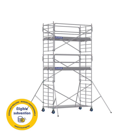 DUARIB DOCKER 150 - Echafaudage Roulant En Aluminium - LONG. 2M95 - LARG. 1M50 - Gc Monobloc