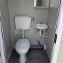 Bloc sanitaire préfabriqué de chantier - 2 WC, 2 lave-main (neuf) - intérieur 2