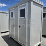 Bloc sanitaire préfabriqué de chantier - 2 WC, 2 lave-main (neuf) - côté droit