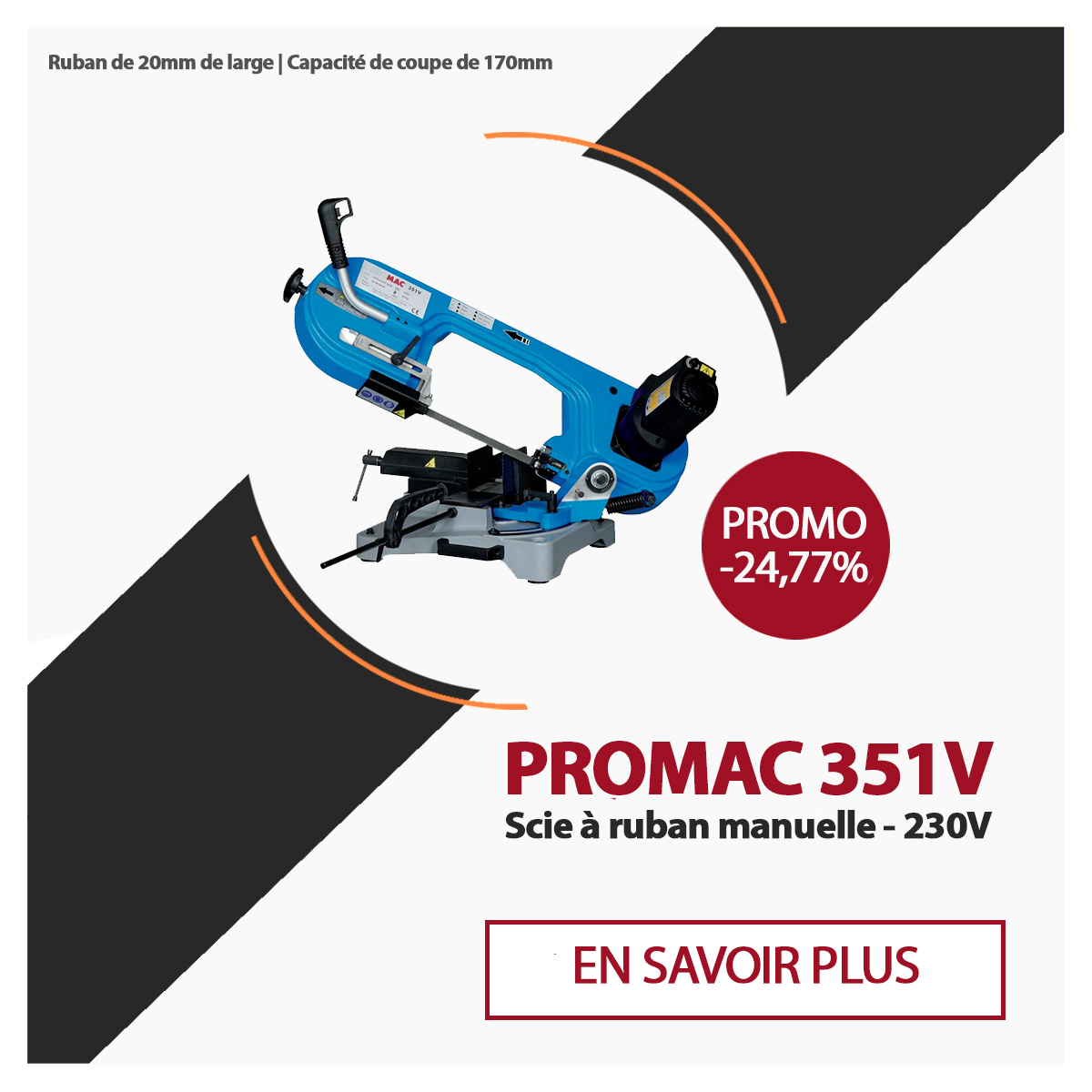 Promo sur la scie à ruban 351V promac width=