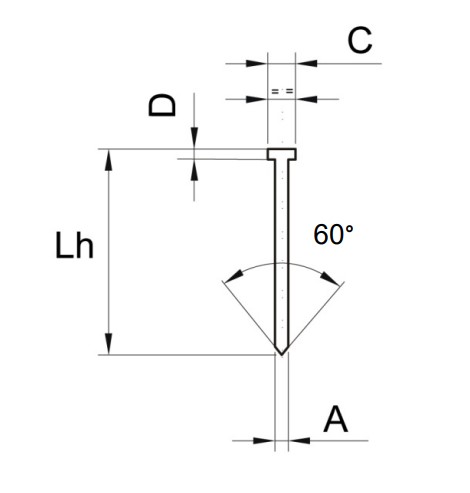 schéma dimensions pointes f16 spit